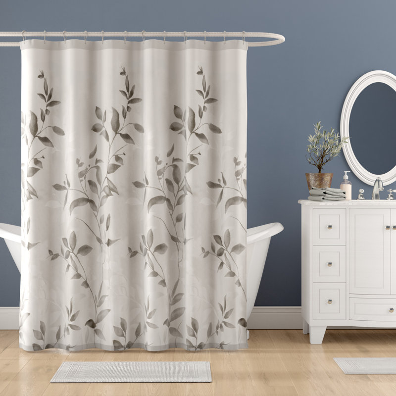 Andover Mills™ Trent Floral Printed Single Shower Curtain & Reviews